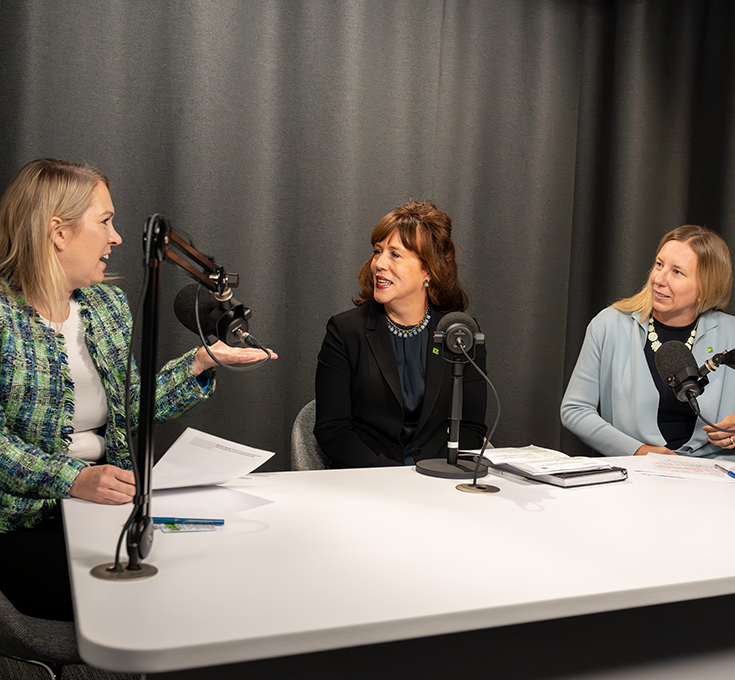 Elizabeth St-Onge, Kathryn Lamothe and Amy Van Arnhem